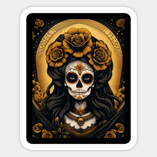 Catrina Gold Sticker